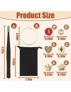 Kit de Encantos para Copas de Vino MOMOTONX - 1300 Cuentas 2