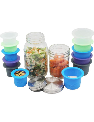 Taza Divisoria de Silicona Mason Jar Lifestyle - Boca Ancha 162 ml