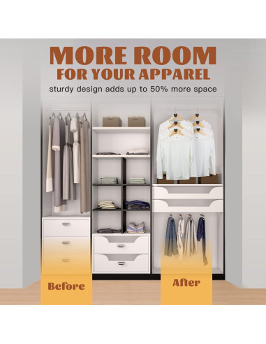 Organizador de Closet MHAaTiad con 18 Ganchos Ajustables