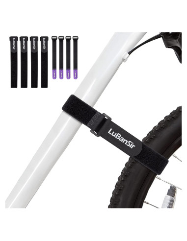 Correas para Portabicicletas LuBanSir 8 Piezas Ajustables 20-66 cm