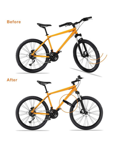 Correas para Portabicicletas LuBanSir 8 Piezas Ajustables 20-66 cm