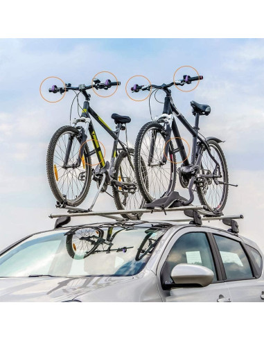 Correas para Portabicicletas LuBanSir 8 Piezas Ajustables 20-66 cm