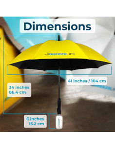 Paraguas Solar Mister Breeze con Ventilador y Nebulizador 2