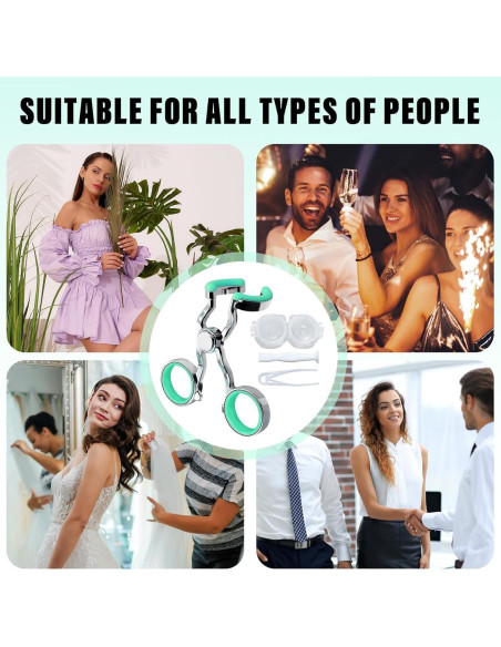 Aplicador de Lentes de Contacto Verde Claro - Higiénico y Portátil