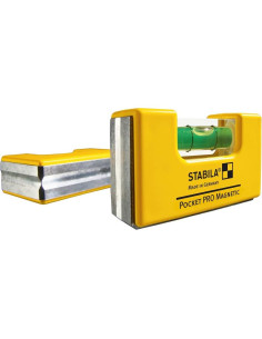 Nivel de bolsillo magnético Stabila 11901 con funda amarilla 2