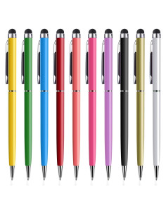 Bolígrafos Stylus 2 en 1 EVERRUSH, Paquete de 10, Alta Precisión