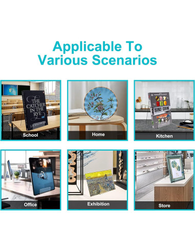 Soporte de Libro Acrílico Boloyo 15.24 cm 6PC Transparente