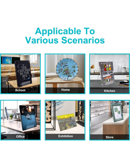 Soporte de Libro Acrílico Boloyo 15.24 cm 6PC Transparente