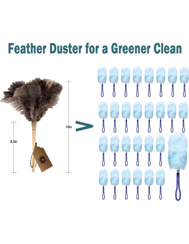 Plumero Ddzmz de Plumas Naturales de Avestruz 40.64 cm