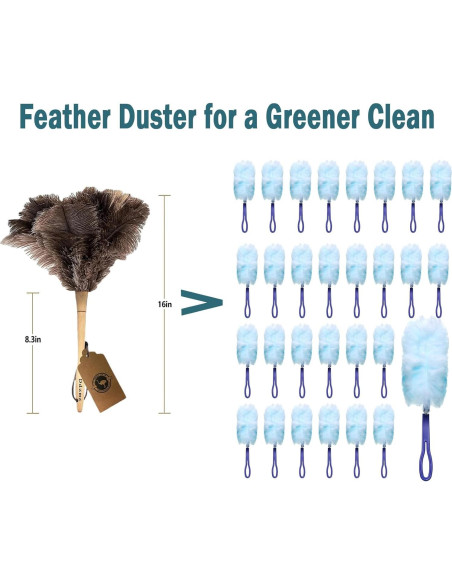 Plumero Ddzmz de Plumas Naturales de Avestruz 40.64 cm