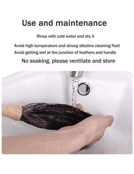 Plumero Ddzmz de Plumas Naturales de Avestruz 40.64 cm