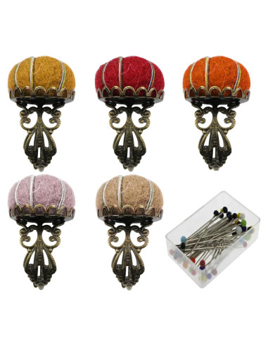 Almohadilla para Agujas XGNG Fieltro Floral 11x11cm