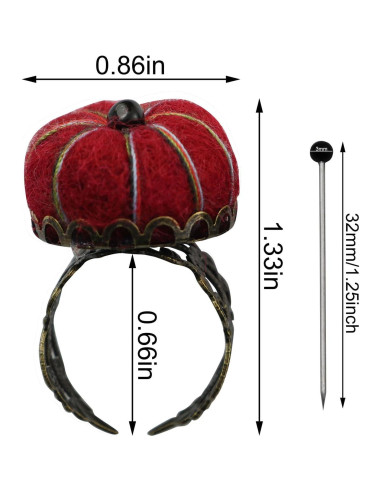 Almohadilla para Agujas XGNG Fieltro Floral 11x11cm