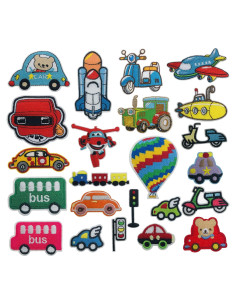 Kit de Parches de Hierro Woohome 23 PCS para Ropa y Manualidades