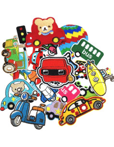 Kit de Parches de Hierro Woohome 23 PCS para Ropa y Manualidades 2