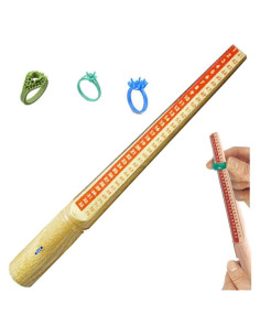 Tubo Medidor de Anillos de Cera Ajustable para Joyería