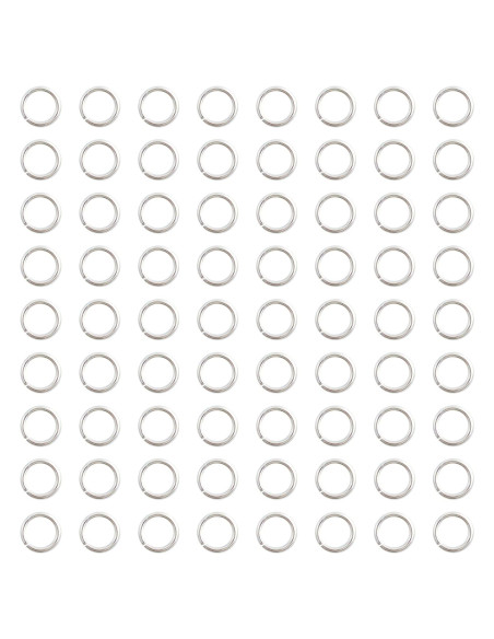 Anillas de Salto Metálicas Pson 5mm Plateadas 1000pcs