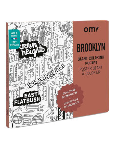 Póster Gigante para Colorear Omy Brooklyn 101.6 x 71.12 cm