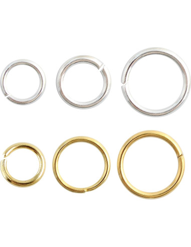 Anillas de Salto Metálicas Pson 5mm Plateadas 1000pcs