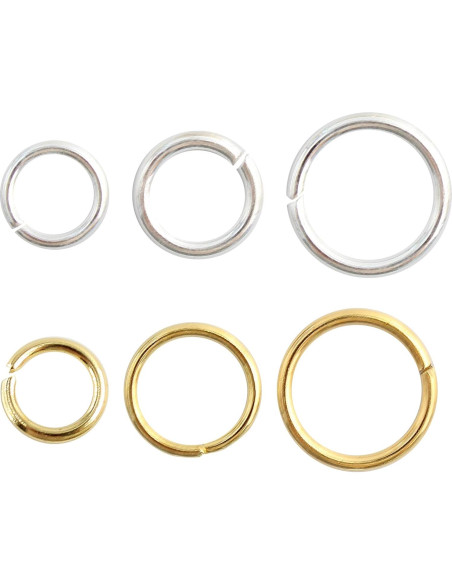 Anillas de Salto Metálicas Pson 5mm Plateadas 1000pcs