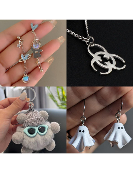 Anillas de Salto Metálicas Pson 5mm Plateadas 1000pcs