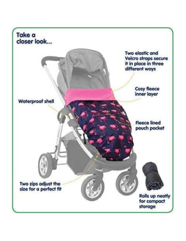 Funda para silla de auto GO - Impermeable - Flamencos