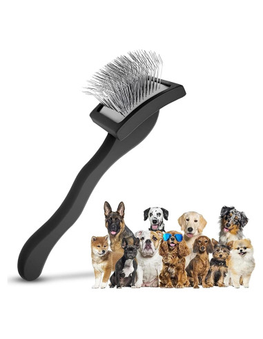 Cepillo Slicker Grande PawsltlveShine para Perros de Pelo Largo