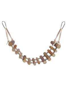 Escalera de Madera para Aves YUYTE 61x10cm Juguete Multiusos