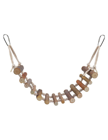 Escalera de Madera para Aves YUYTE 61x10cm Juguete Multiusos Escalera de Madera para Aves YUYTE 61x10cm Juguete Multiusos