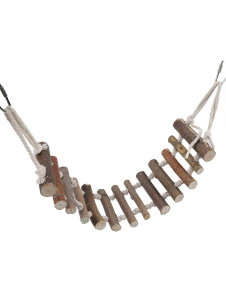 Escalera de Madera para Aves YUYTE 61x10cm Juguete Multiusos Escalera de Madera para Aves YUYTE 61x10cm Juguete Multiusos