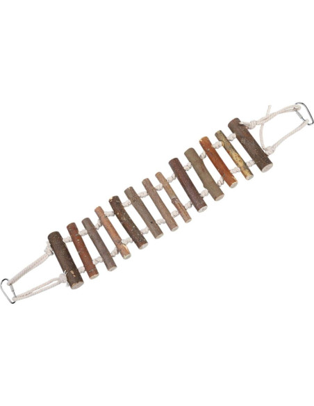 Escalera de Madera para Aves YUYTE 61x10cm Juguete Multiusos Escalera de Madera para Aves YUYTE 61x10cm Juguete Multiusos