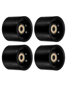 Ruedas de Longboard PATIKIL 45x60mm PU 80A Negras con ABEC-11