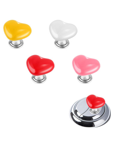 4 Piezas de Ayudante para Botón de Inodoro NQEUEPN - Corazón