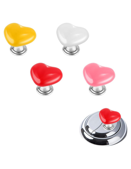4 Piezas de Ayudante para Botón de Inodoro NQEUEPN - Corazón