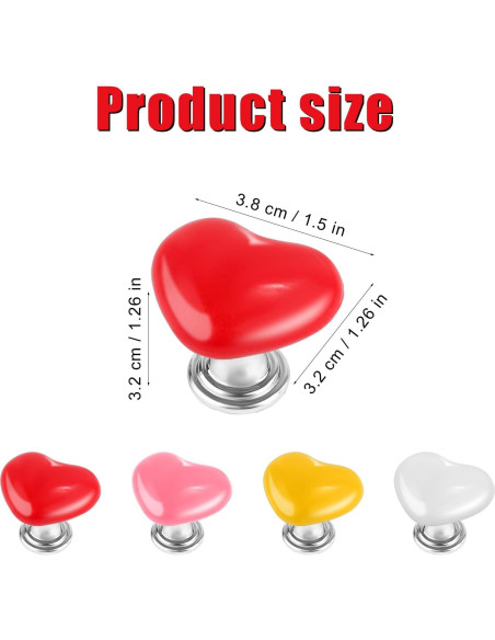 4 Piezas de Ayudante para Botón de Inodoro NQEUEPN - Corazón