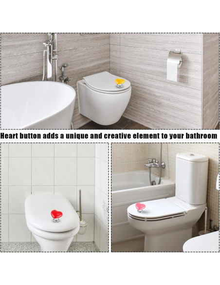 4 Piezas de Ayudante para Botón de Inodoro NQEUEPN - Corazón