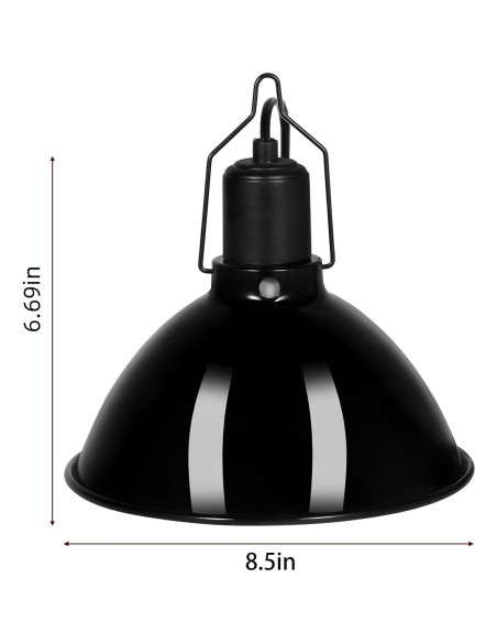 Lámpara de Calor para Reptiles DXOPHIEX 21x10.9cm 150W