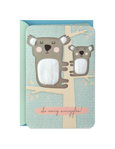 Tarjeta de Baby Shower Hallmark Koalas Bienvenido Bebé 14.6x21.1cm