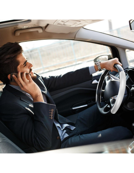 Cubierta de Volante Antideslizante GSPSCN Fibra de Carbono 31.75cm Cubierta de Volante Antideslizante GSPSCN Fibra de Carbono 31.75cm