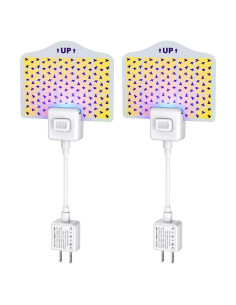 Trampa de Insectos Voladores LEUOA - 2 Dispositivos + 10 Tarjetas Amarillas