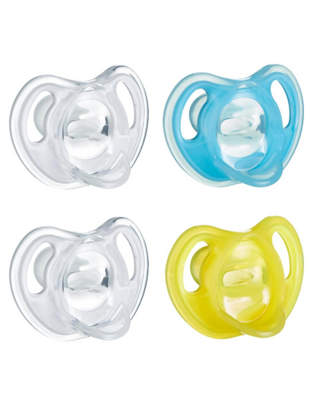 Chupete de Silicona Tommee Tippee 6-18 Meses Paquete de 4