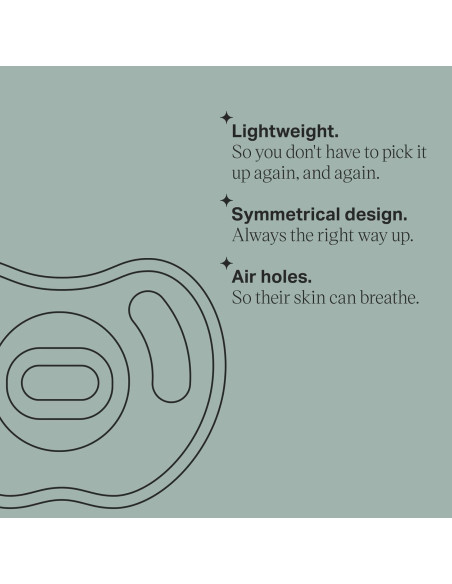 Chupete de Silicona Tommee Tippee 6-18 Meses Paquete de 4