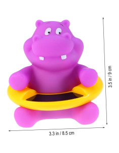 Termómetro de baño flotante Totority hipopótamo 7.5x8cm 2