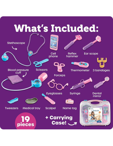 Kit de Doctor Rosa Learning Resources - 19 Piezas Educativas