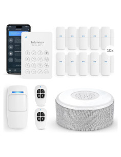 Sistema de Alarma Inalámbrico tolviviov 15 Piezas WiFi