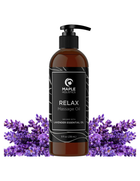 Aceite de Masaje Maple Holistics 236.6 ml Lavanda Hidratante