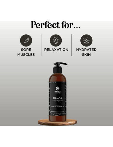 Aceite de Masaje Maple Holistics 236.6 ml Lavanda Hidratante