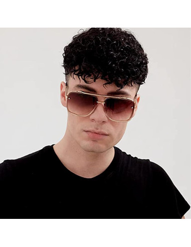 Gafas de sol cuadradas Breaksun con lente UV400 y estilo retro