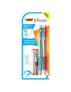 Lápiz Mecánico BIC Velocity 0.9mm Negro - 2 Cuentas