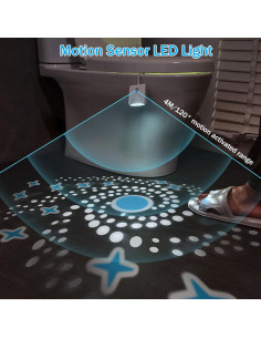 Luz de Inodoro VEEKI con Sensor de Movimiento y 16 Colores 2